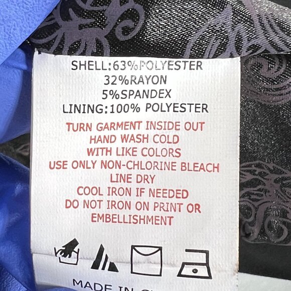 Apple Bottoms Womens 1X Black Asymmetrical Blazer Gold Buttons Business Casual - Picture 16 of 16